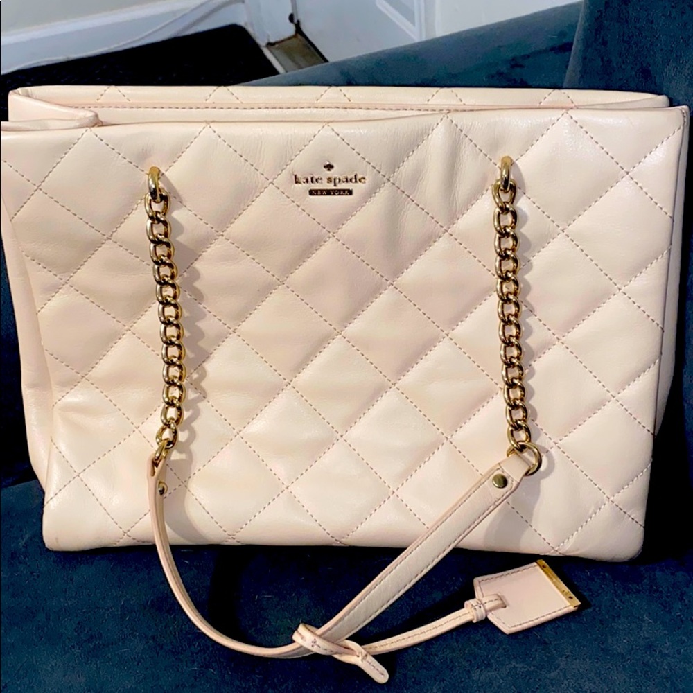 Pale pink Kate Spade tote